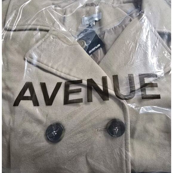 Avenue Plus Size Faux‎ Wool Peacoat Camel Size 30/32 - Picture 10 of 11